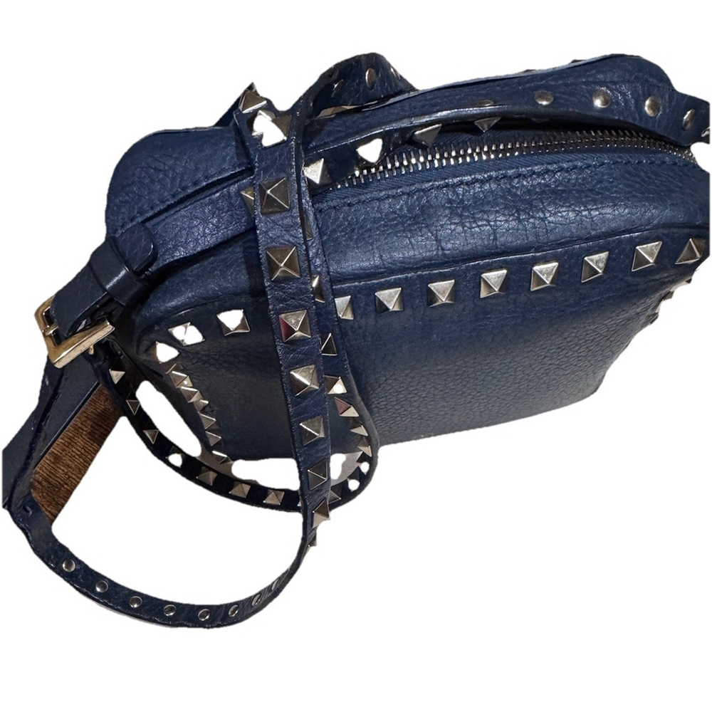 Valentino Rockstud Gold Hardware Crossbody Blue - Picture 15 of 16